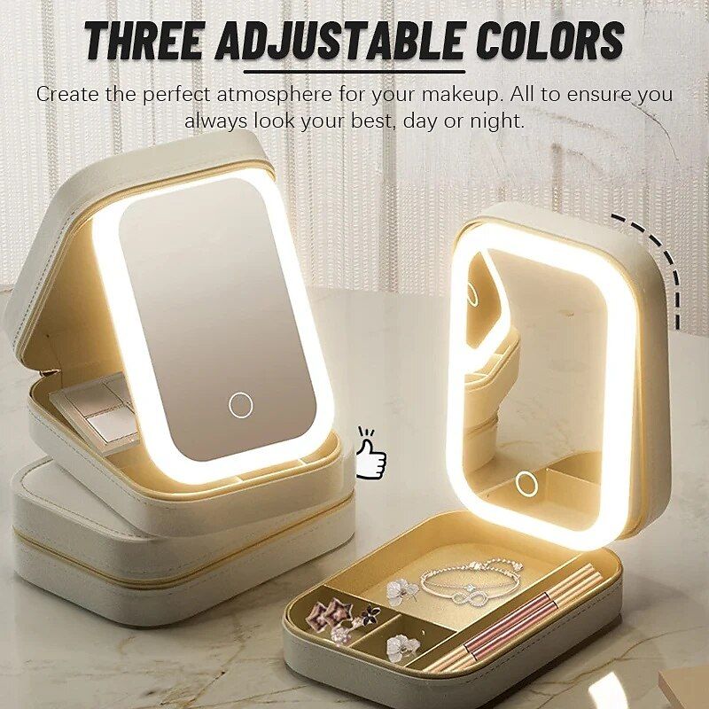 Light-up makeup box